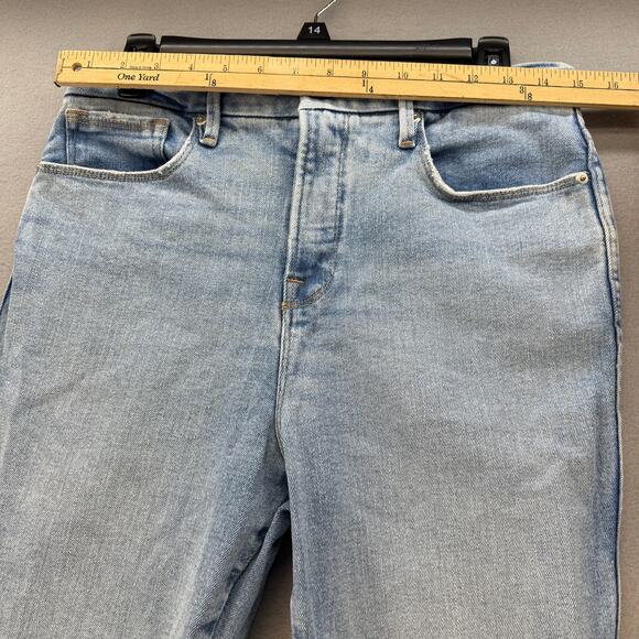 Good American Jeans Women's 8/29 Light Blue Skinny Stretch High Rise Preppy - Picture 8 of 12